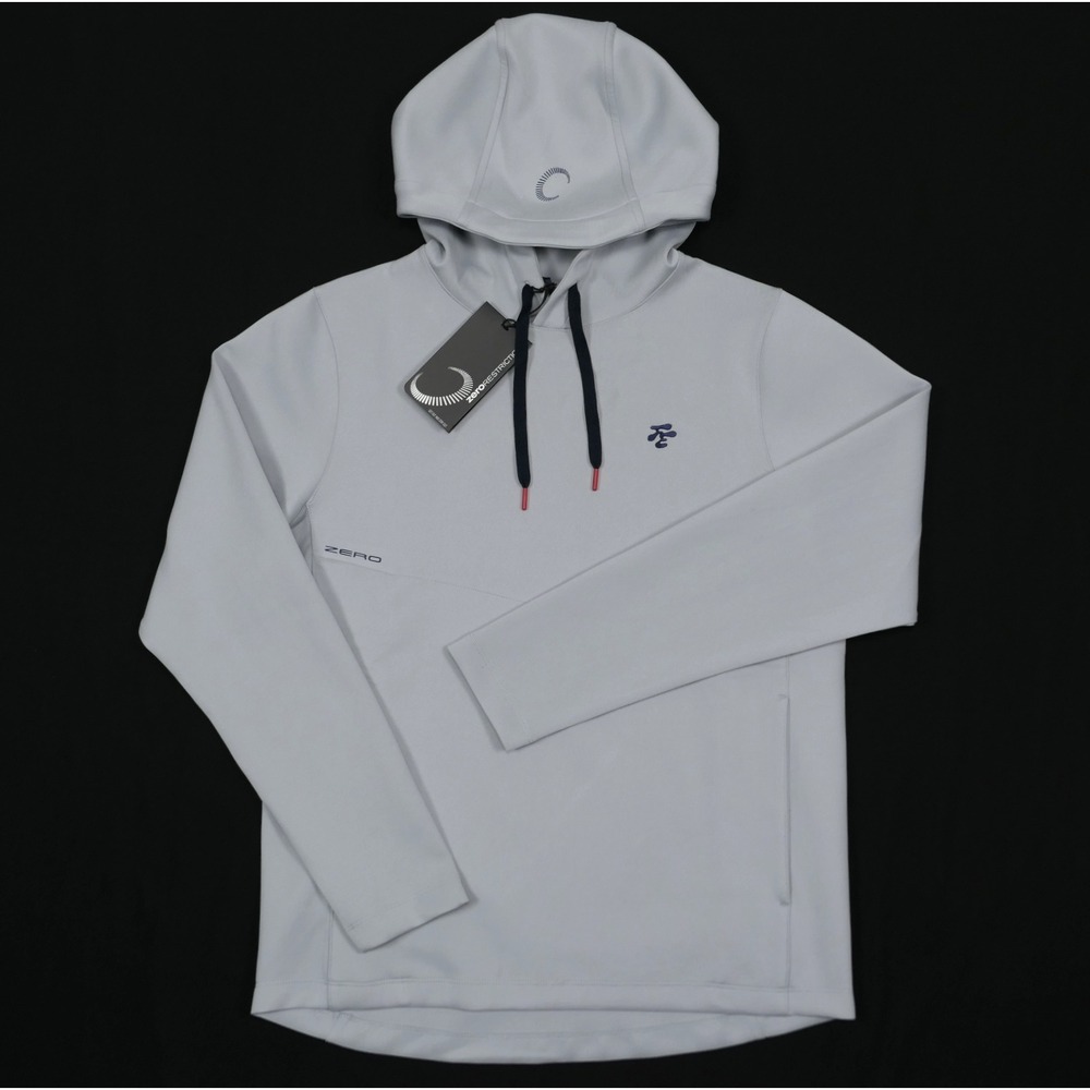 Zero Restriction x Fried Egg Golf Mens S TKO Hoodie Silver Performance NWT